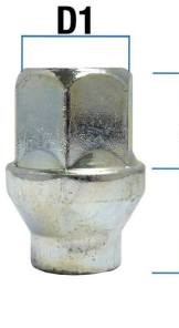 Radmutter M12 x 1.5 mit Schaft