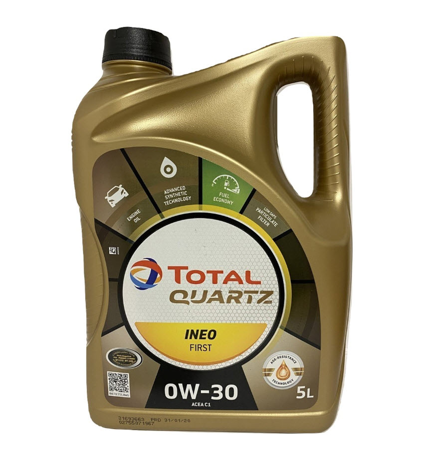 5W30 5L Ineo First Quartz 9000 Motorolie Total