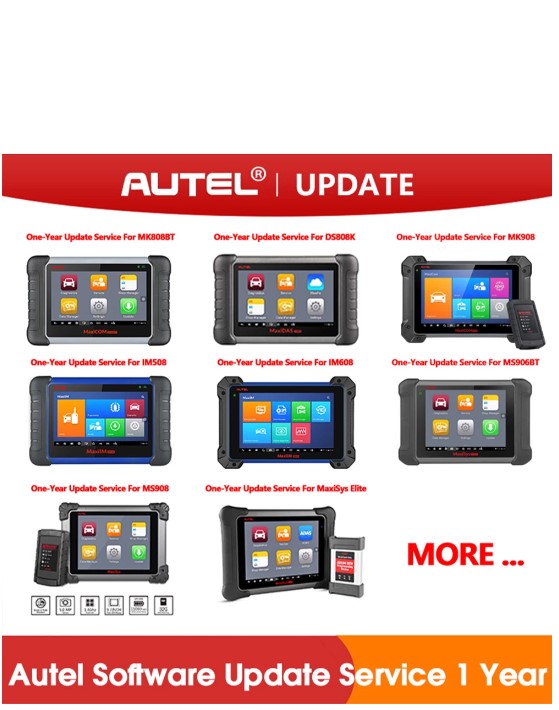 Update license Autel DS808 1 year