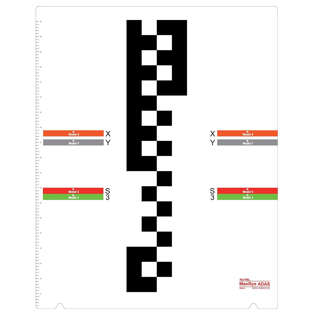 Zieltafel LDW Tesla Model S, X, 3, Y