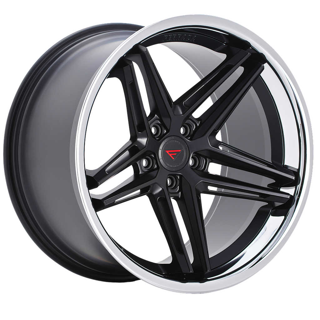 FERRADA CM1 Matte Black / Gloss Black Lip 10.5x20 66.6 60° Kegel
