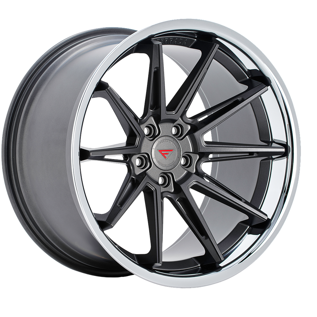 FERRADA CM2 Matte Graphite / Chrome Lip 11.5x20 66.6 60° Kegel
