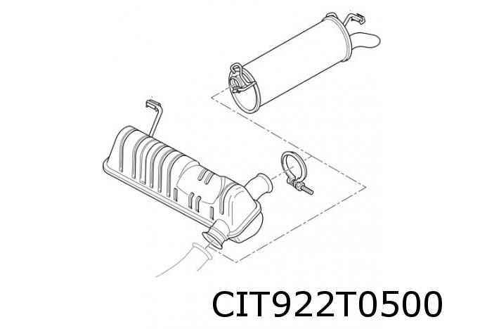 XM (2.0i-16V/2.0i-Turbo) tussendemper