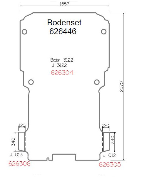 Pianale in legno, L2 Jumpy / Expert / Pro Ace 2007-2016