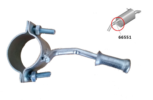 Auspuffhalter hinten einfach 207 / 208 /2008