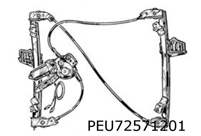 Fensterheber vorne links elektrisch 206 206+ 3-Türer