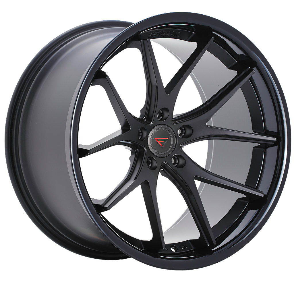 FERRADA FR2 Matte Black / Gloss Black Lip 10x20 71.6 60° Kegel