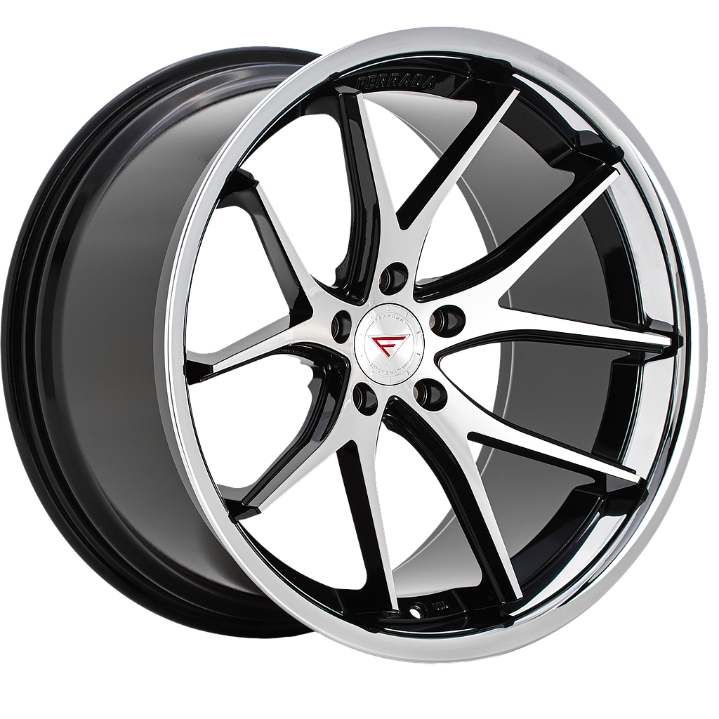 FERRADA FR2 Machine Black / Chrome Lip 9x22 66.6 60° Kegel