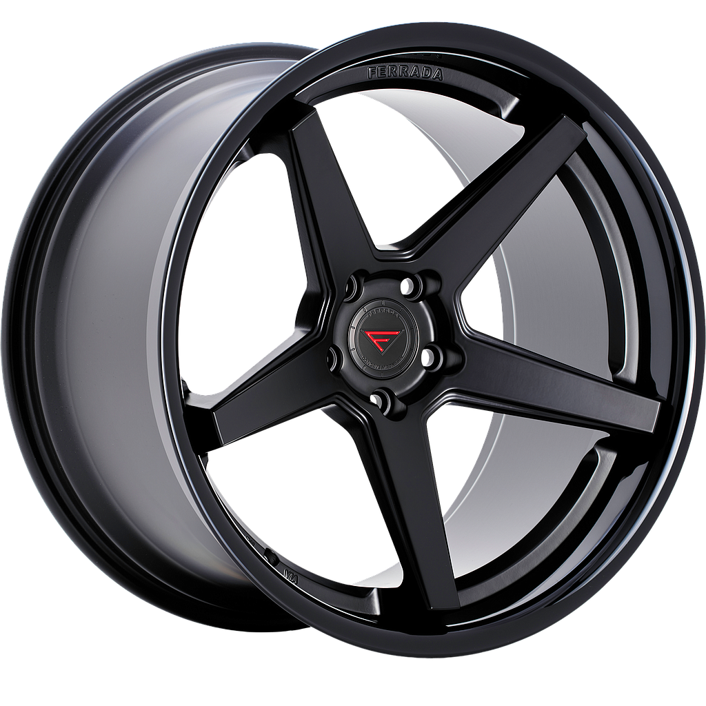 FERRADA FR3 Matte Black / Gloss Black Lip 8.5x19 73.1 60° Kegel