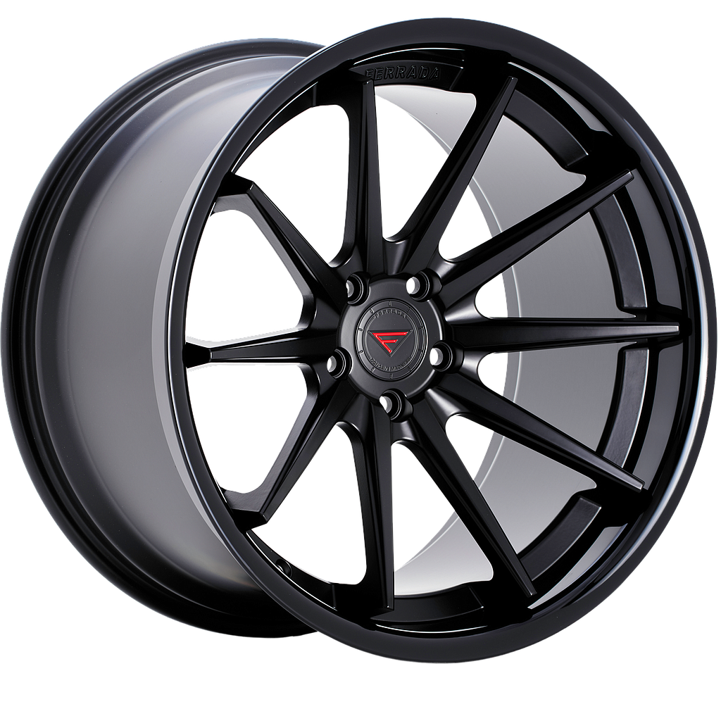 FERRADA FR4 Matte Black / Gloss Black Lip 9.5x19 72.6 60° Kegel