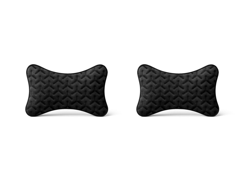 REDUST Kissen 2-er Set alle Dacia Modelle Schwarz/ Schwarz C2