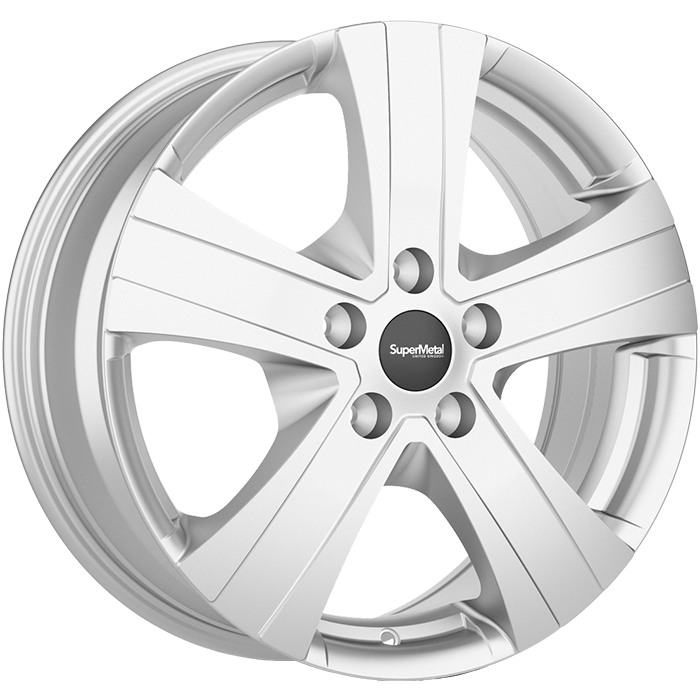 SuperMetal HAMMER Silver 6.5x16 ET65 5x130 78.1
