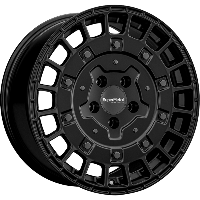 SuperMetal RIG Matt Black 7.5x17 ET50 5x160 65.1