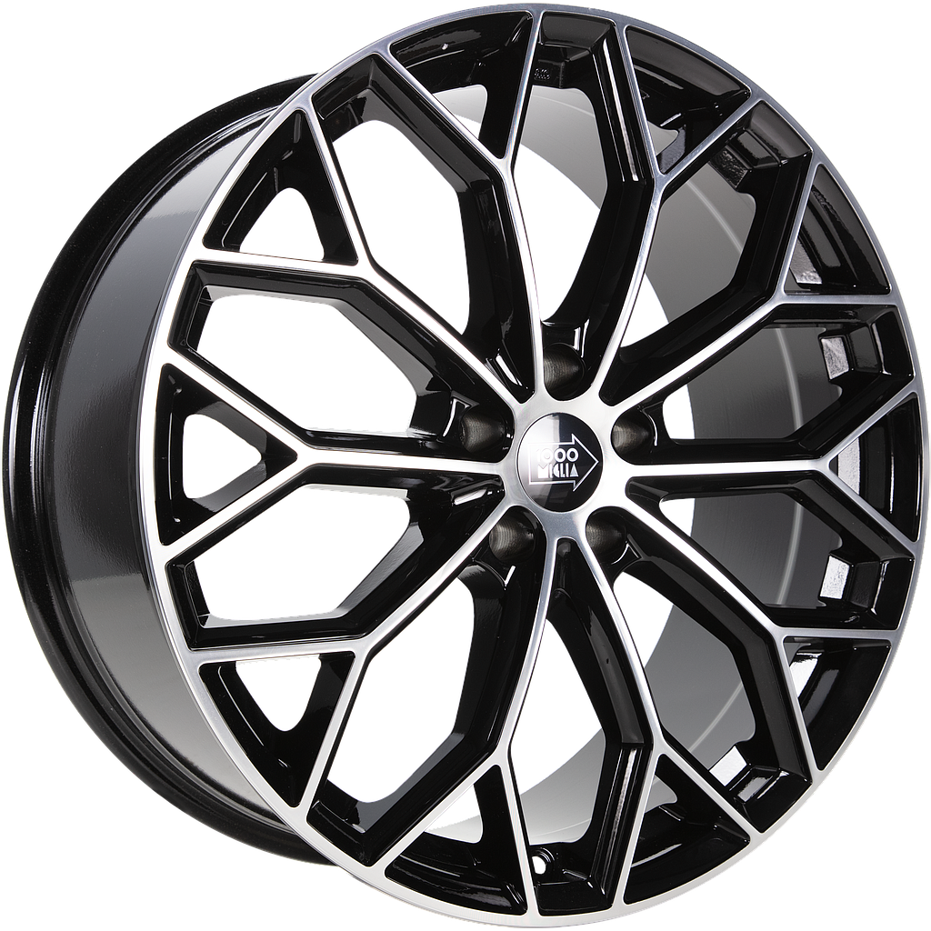 DIEWE MM1030 gloss black polished 8.0x19 ET45 5x112 66.5