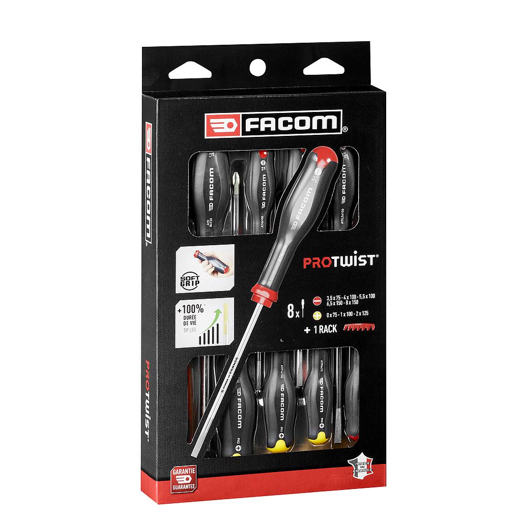 FACOM Jeu Tournevis Prot2 8Pce
