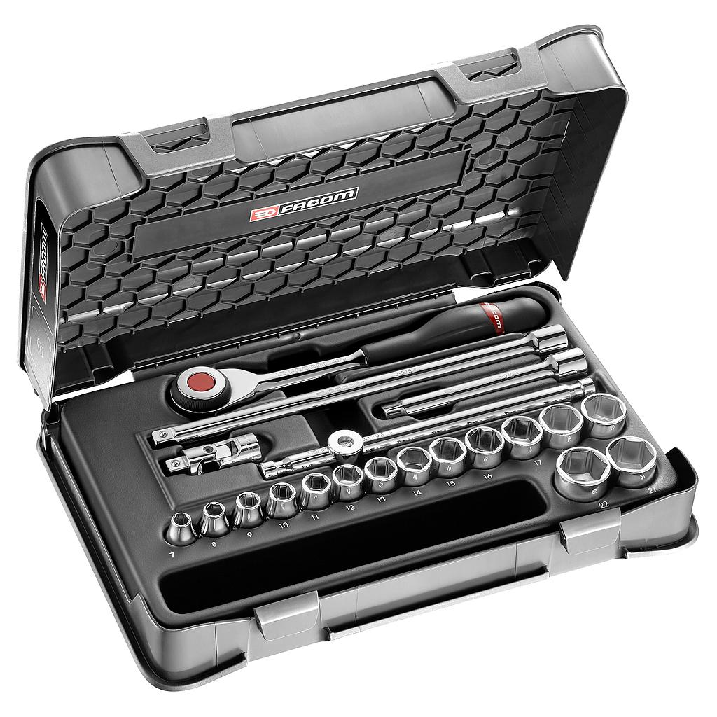 FACOM Coffret Douil 3/8' 6P Mm J.360 20Pc