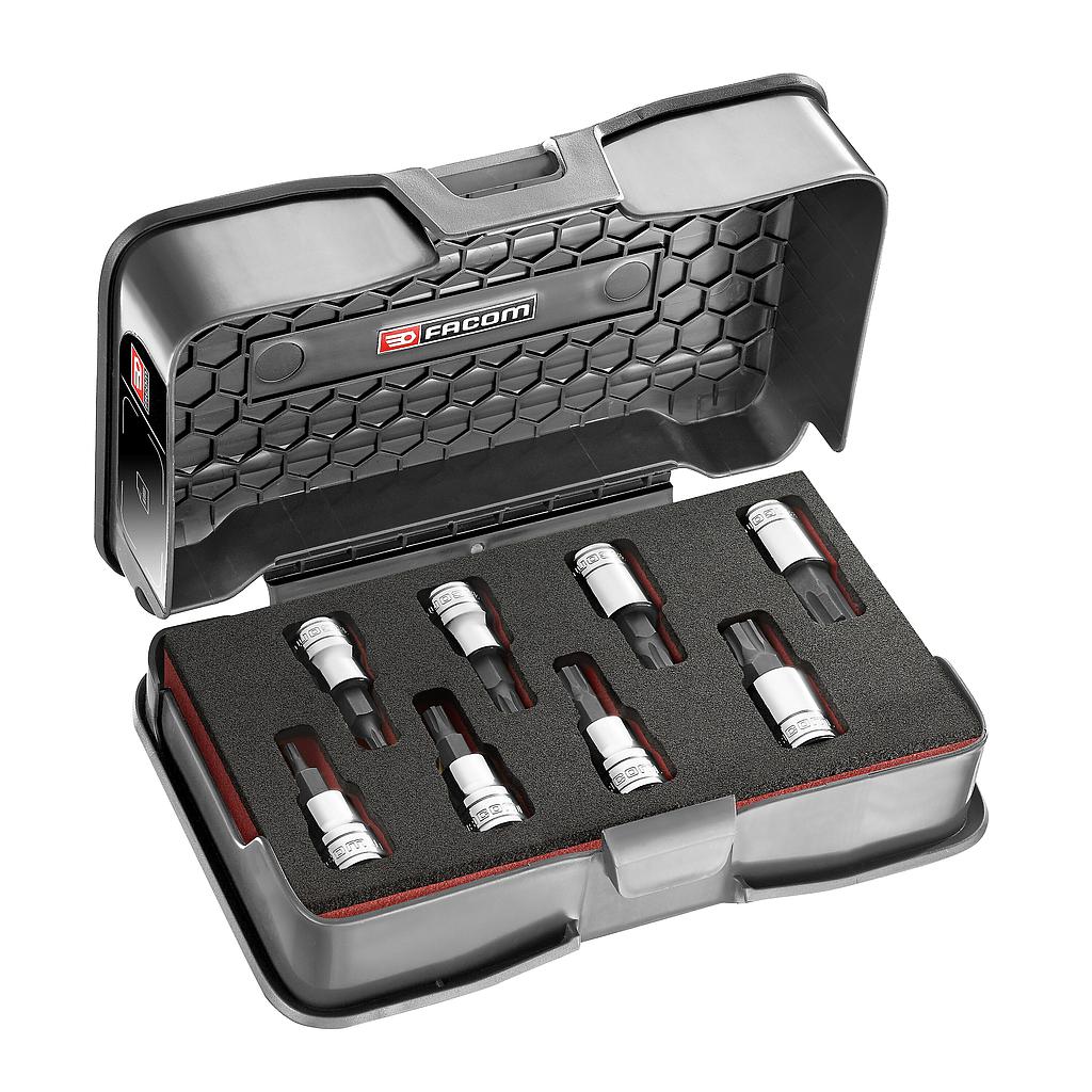 FACOM 3/8' Hexagon Bit Socket Ogv Grip Set