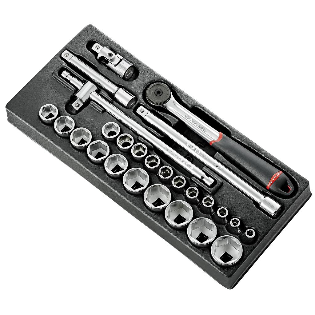 FACOM Mod Douil 1/2' 6P Mm S.161B 26Pc