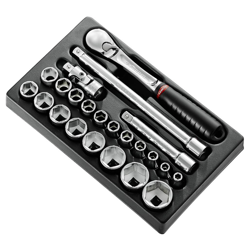 FACOM Modul - Steckschluessel 1/2Z, 23-Tlg