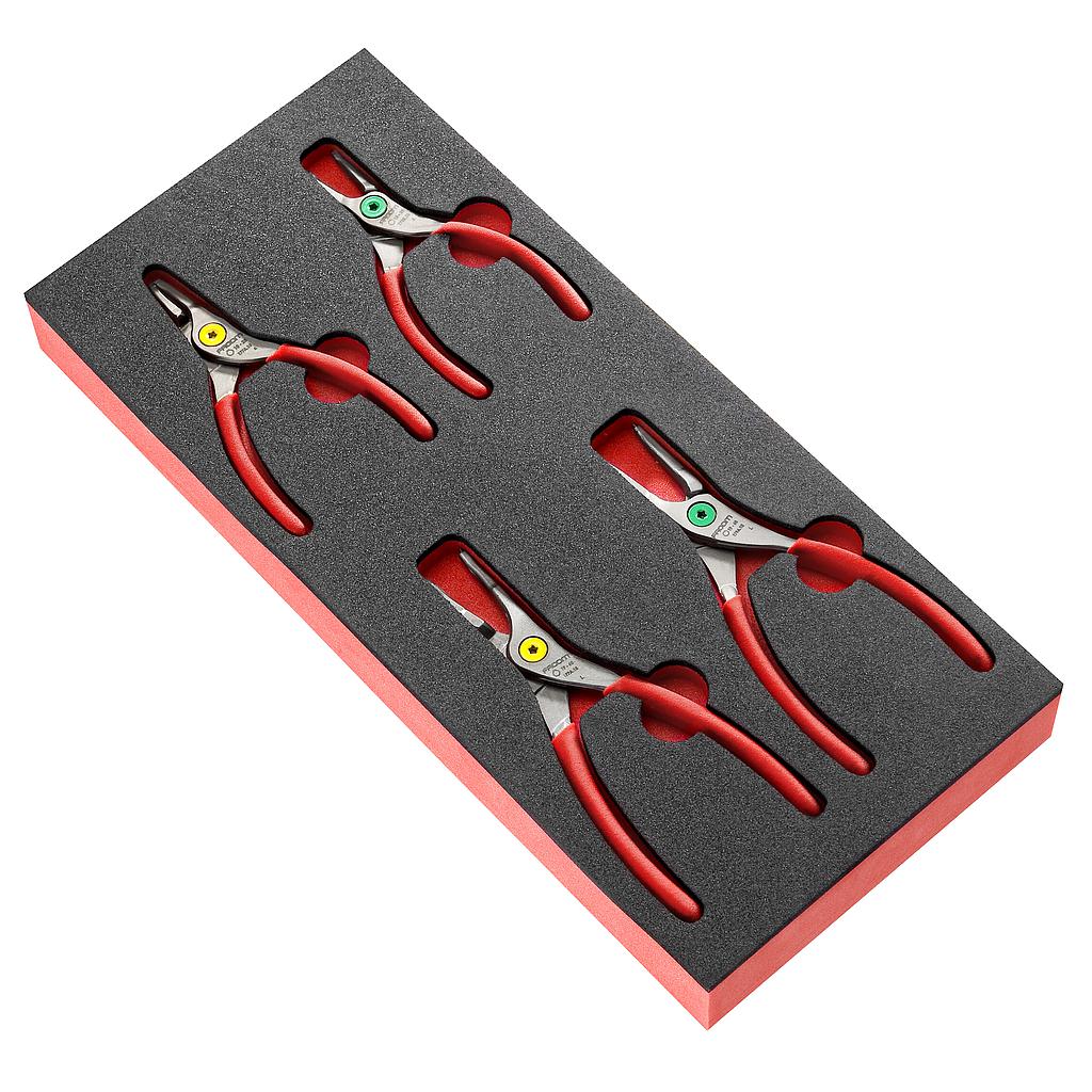 FACOM 4 Pinces Pr Circlips Br Drt
