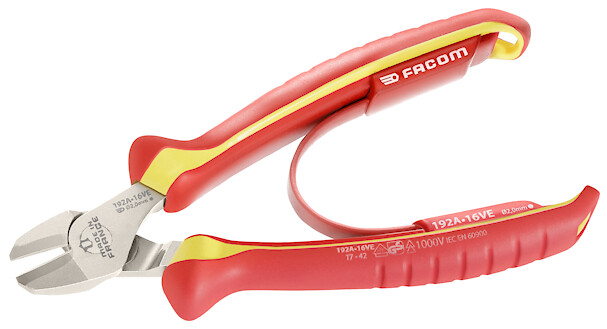 FACOM Pince Coupante Fil Dur Isolee 1000V 16Cm