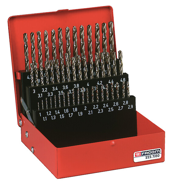 FACOM Sortiment Gefraeste Bohrer Set, 50-Tlg
