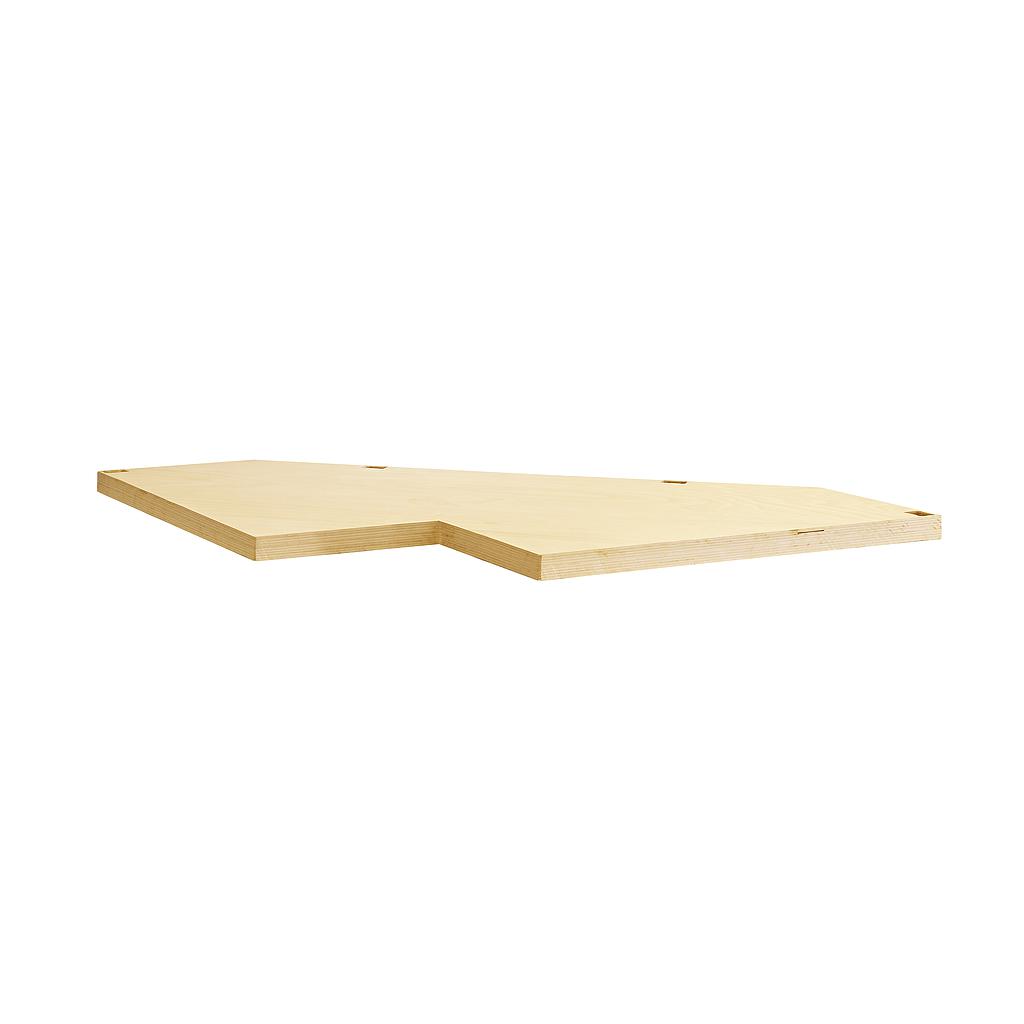 FACOM Jls3 Eckunterschrank Holzplatte Rot