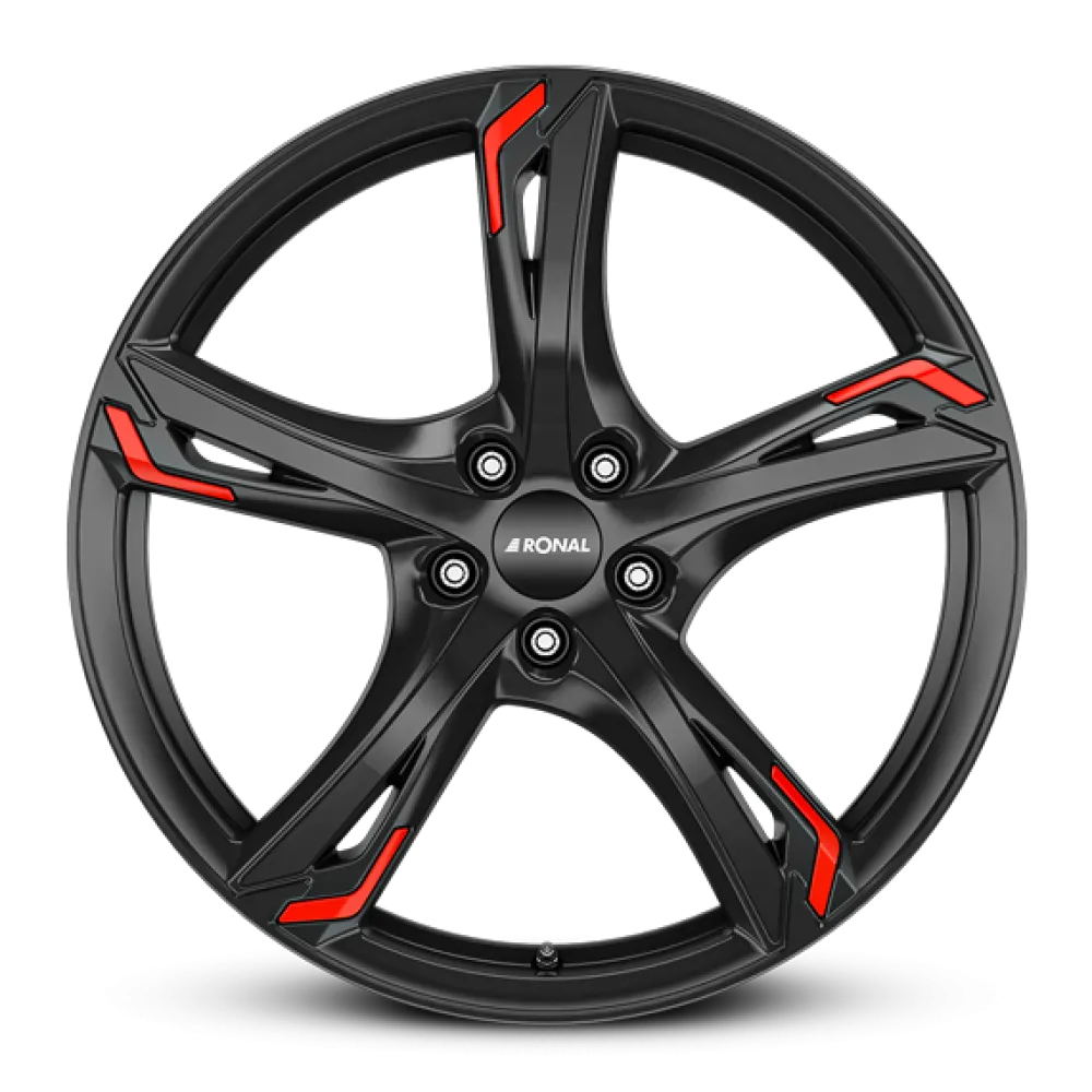 RONAL R62 Red JET BLACK 8.0x19 ET45 5x108 76.0