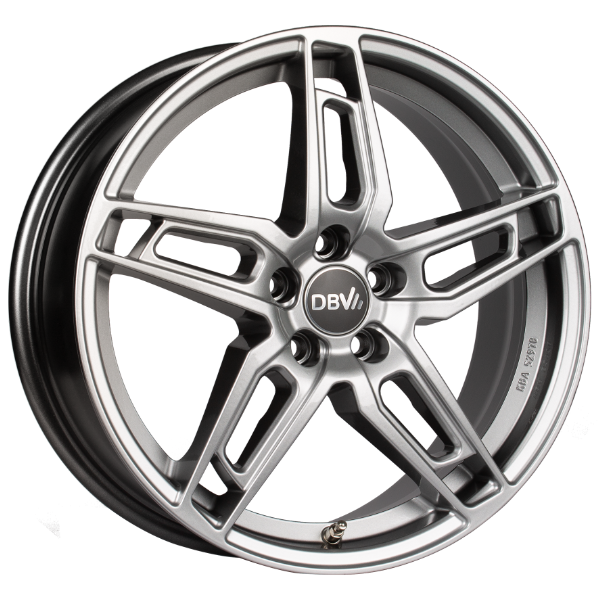 DBV 5DS 005 shadow silber 8.0x18 ET48 5x112 70.1