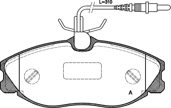 Plaquettes de frein avant 