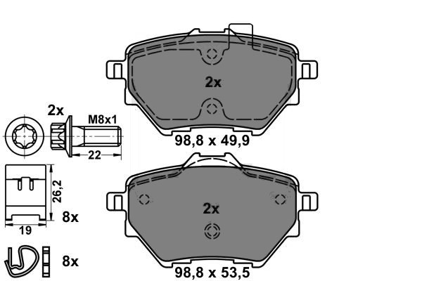 SET 4 PLATEN W4C