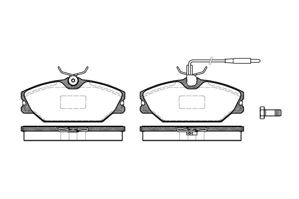 Kit de plaquettes de frein avant