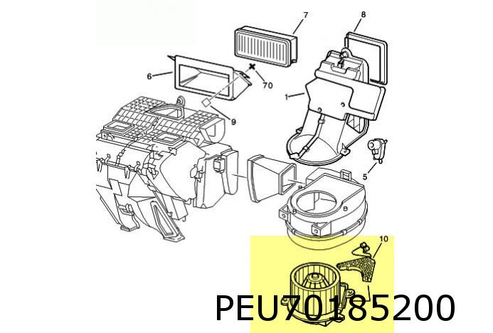 806/Expert/Evasion/Jumpy/Scudo/Ulysse/Zeta kachelmotor (3-polig inc. regeleenheid)