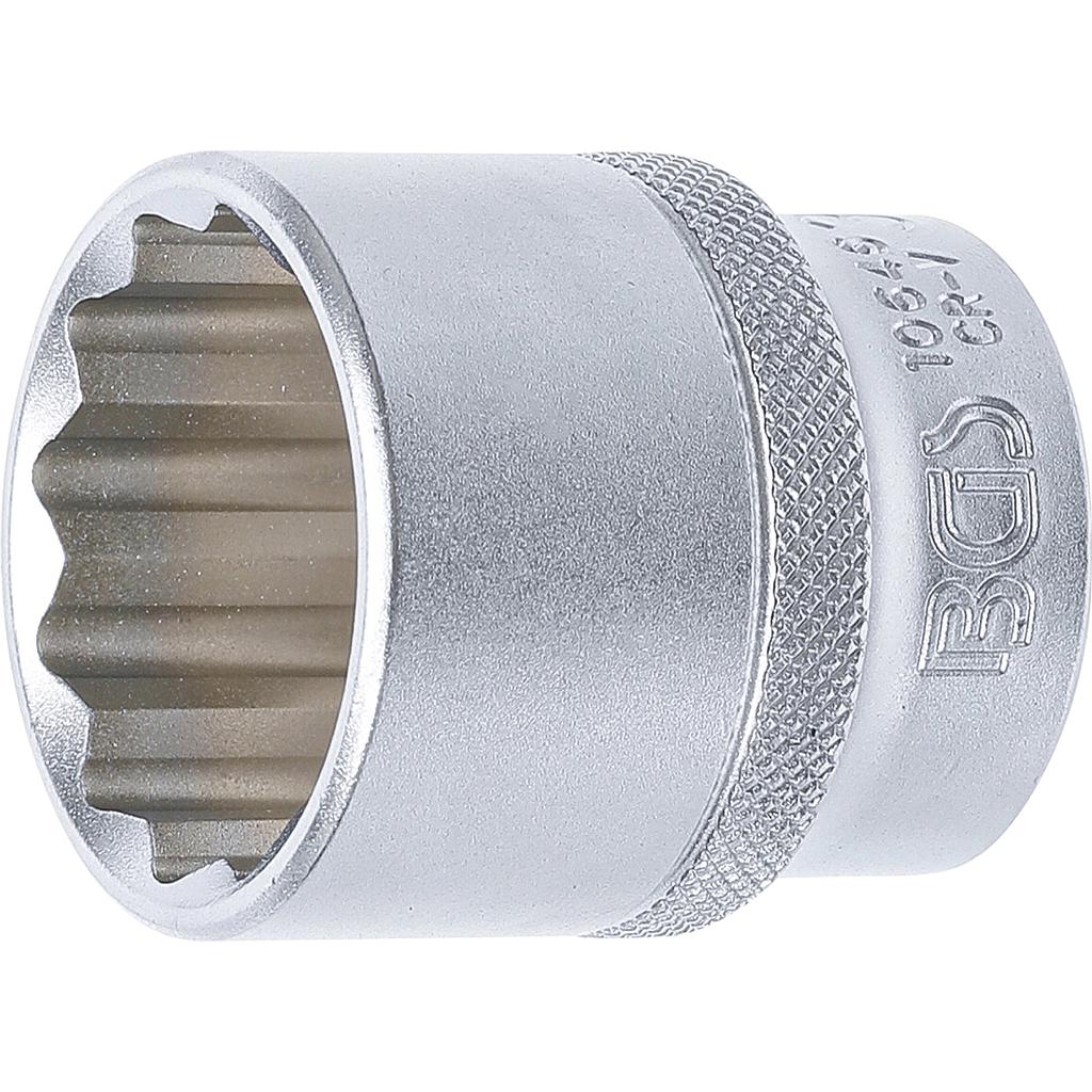 Steckschlüssel-Einsatz Zwölfkant | Antrieb Innenvierkant 12,5 mm (1/2") | SW 30 mm