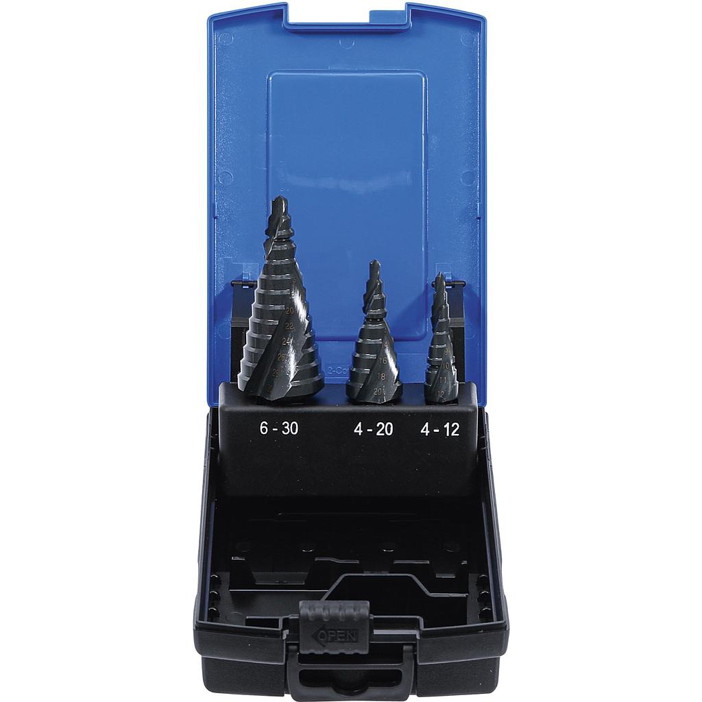 Stufenbohrer-Satz | Ø 4 - 30 mm | 3-tlg.