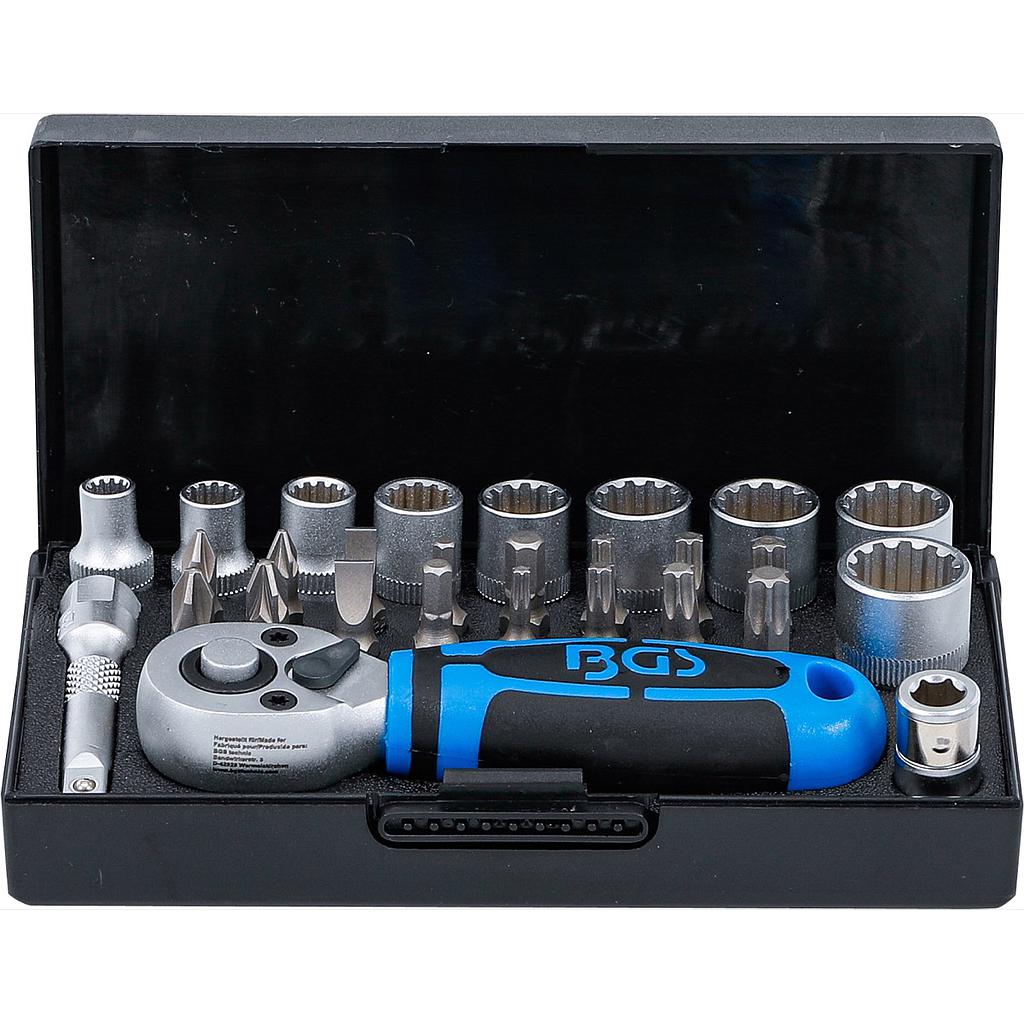 Steckschlüssel-Satz | Antrieb 6,3 mm (1/4") | 28-tlg.