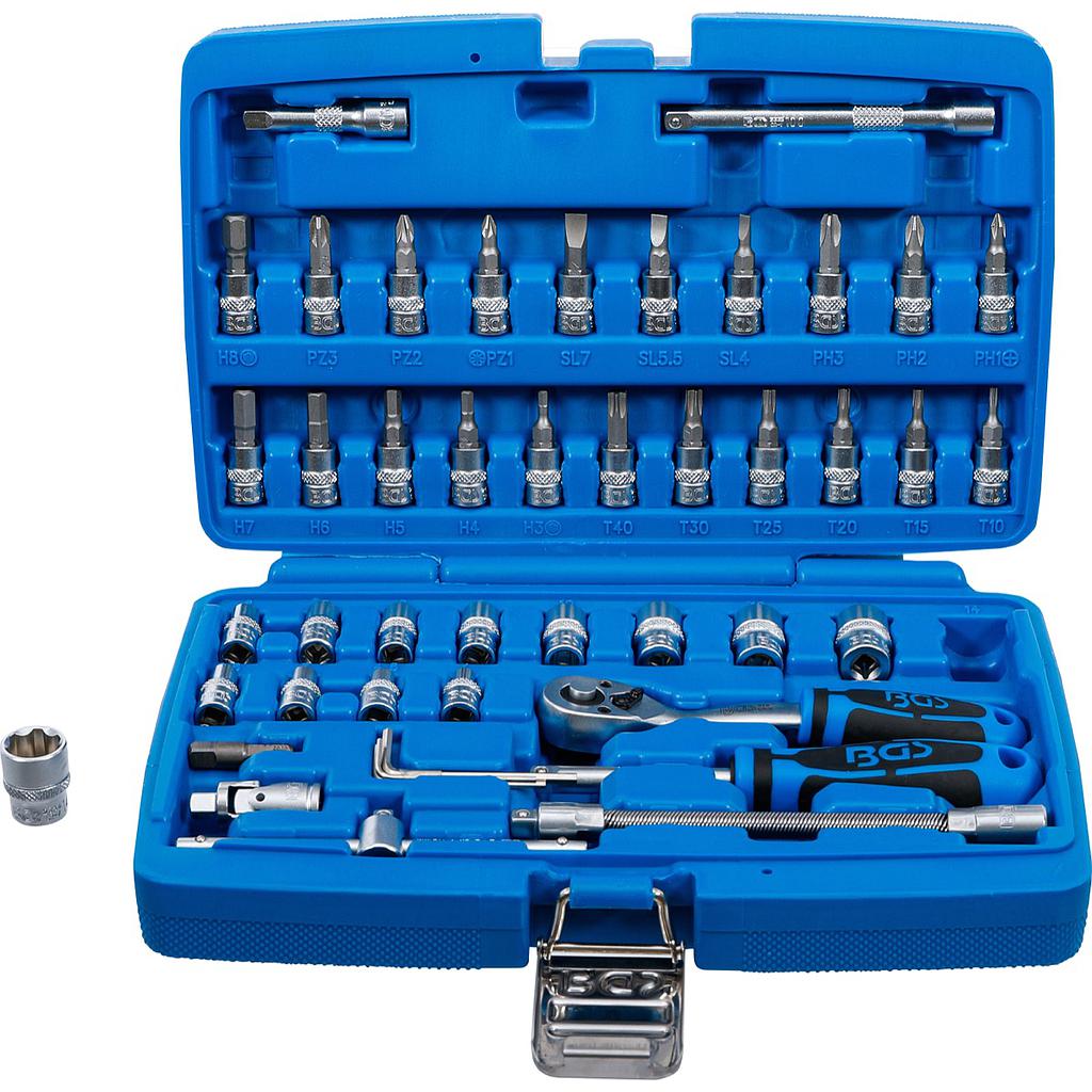 Steckschlüssel-Satz | Antrieb 6,3 mm (1/4") | 46-tlg.