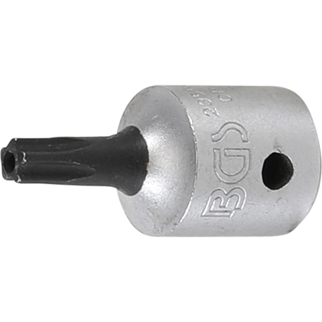 Bit-Einsatz | Antrieb Innenvierkant 6,3 mm (1/4") | TS-Profil (für Torx Plus) mit Bohrung TS20