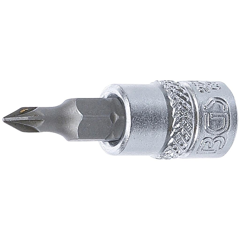 Bit-Einsatz | Antrieb Innenvierkant 6,3 mm (1/4") | Kreuzschlitz PZ0