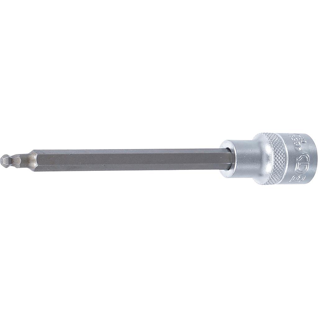 Bit-Einsatz | Länge 140 mm | Antrieb Innenvierkant 12,5 mm (1/2") | Innensechskant mit Kugelkopf 5 mm