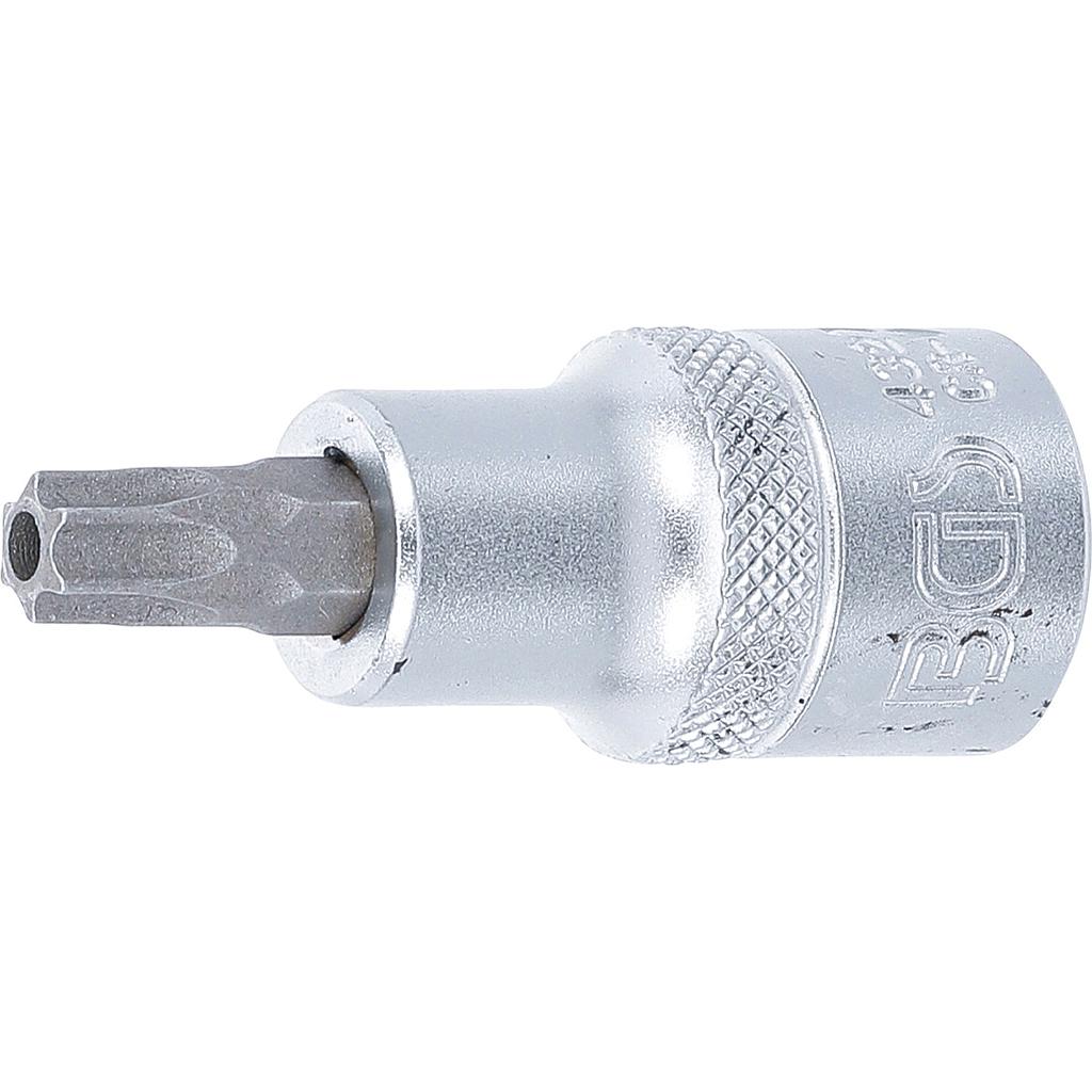 Bit-Einsatz | Antrieb Innenvierkant 12,5 mm (1/2") | T-Profil (für Torx) mit Bohrung T45