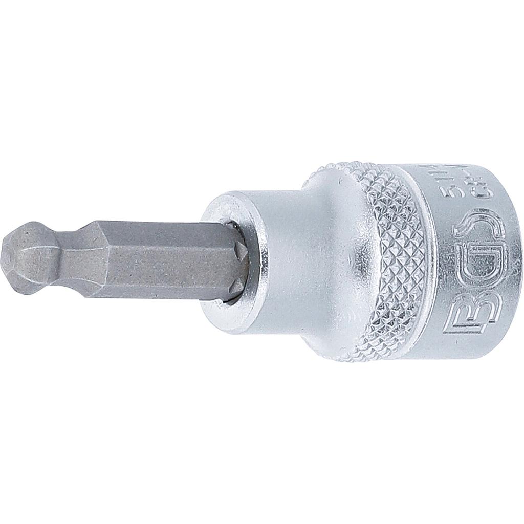 Bit-Einsatz | Antrieb Innenvierkant 10 mm (3/8") | Innensechskant mit Kugelkopf 6 mm