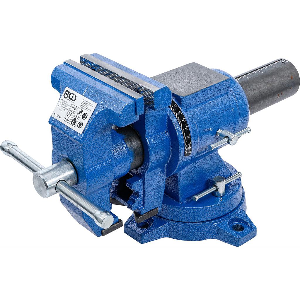 Parallel-Schraubstock | 100 mm Spannbacken | 360° drehbar