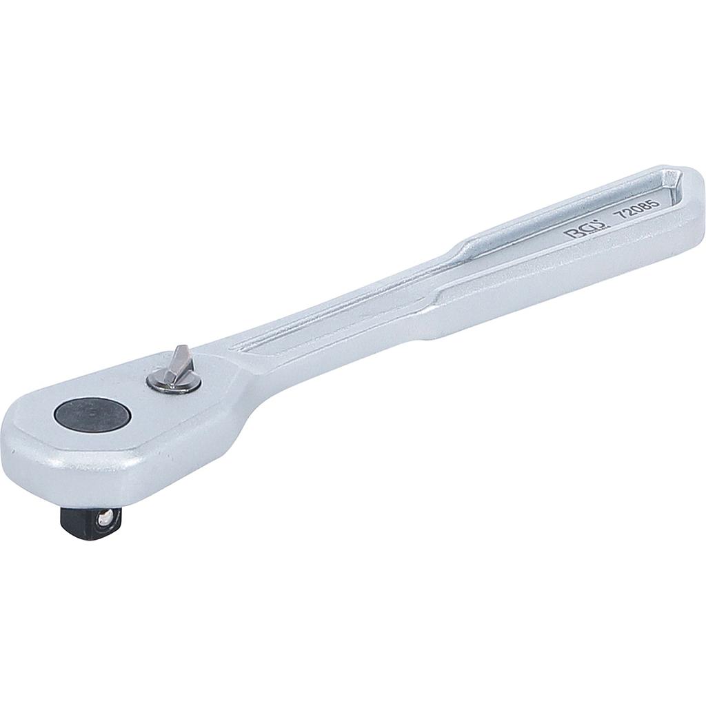 Umschaltknarre | extra flach | feinverzahnt | Abtrieb Aussenvierkant 6,3 mm (1/4")