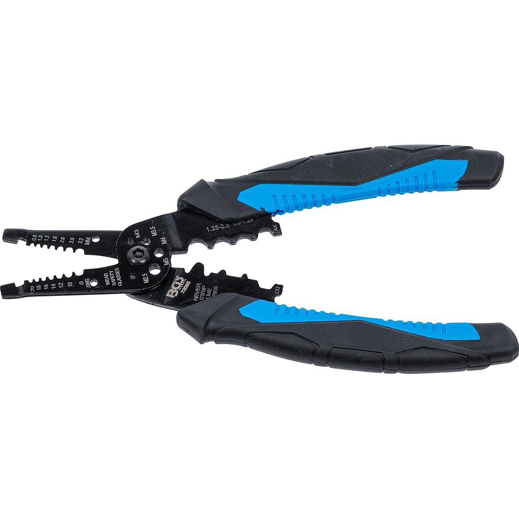 Kabel-Abisolier- und Crimpzange | 210 mm