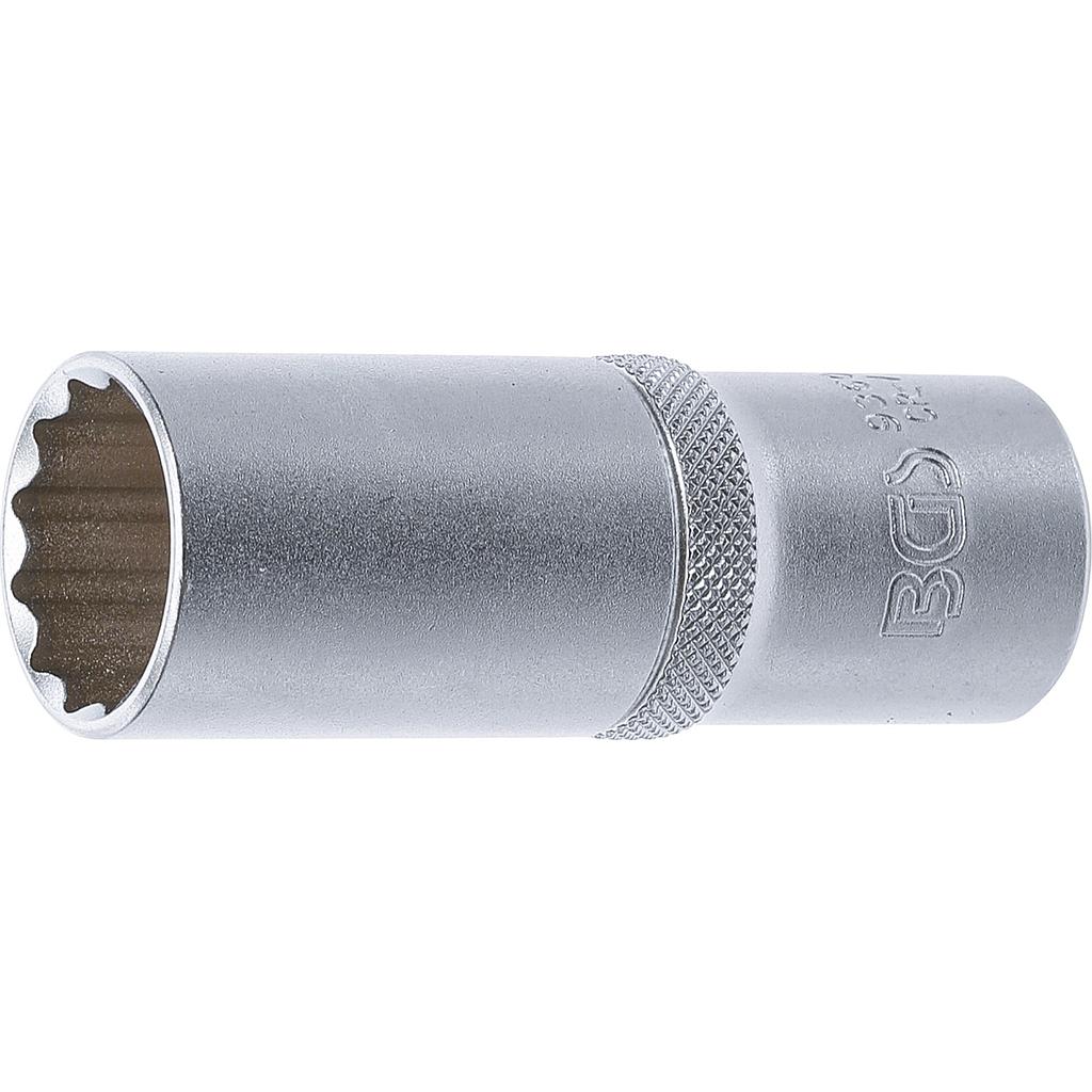 Steckschlüssel-Einsatz Zwölfkant, tief | Antrieb Innenvierkant 12,5 mm (1/2") | SW 21 mm