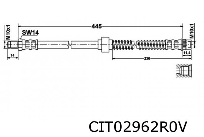 Berlingo / Partner remslang voorzijde