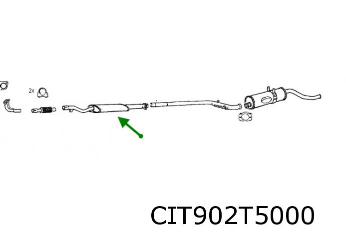 CX (2.0/2.2/2.4/2.5i) tussendemper