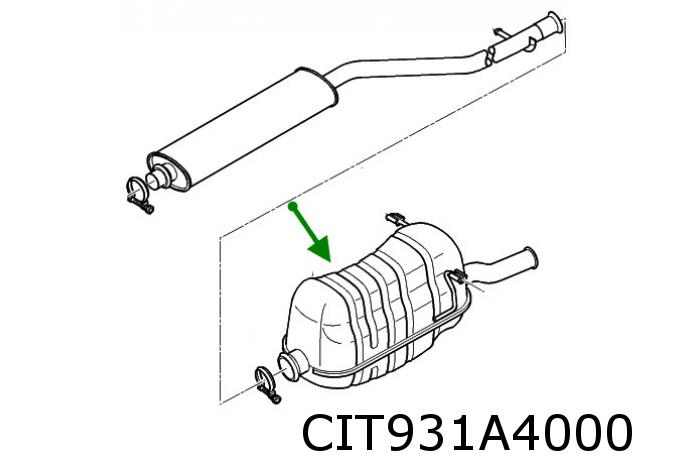 Xsara Picasso (1.8i-16V) achterdemper