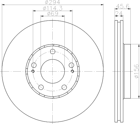 Disque de frein PEINT avant C-Crosser / 4007